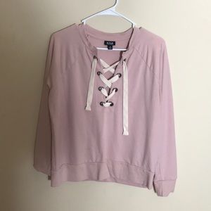 Donating tomorrow Ana lace up top